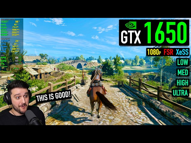 GTX 1650 - The Witcher 3 Remastered - How is this Below Minimum Requirements?