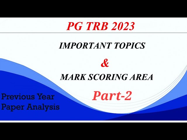PG TRB COMPUTER INSTRUCTOR SYLLABUS | COMPUTER INSTRUCTOR IMPORTANT TOPICS | PG TRB SYLLABUS CHANGES