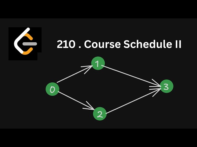 LeetCode 210 - Course Schedule 2 - BFS Approach using Kahn's Algorithm