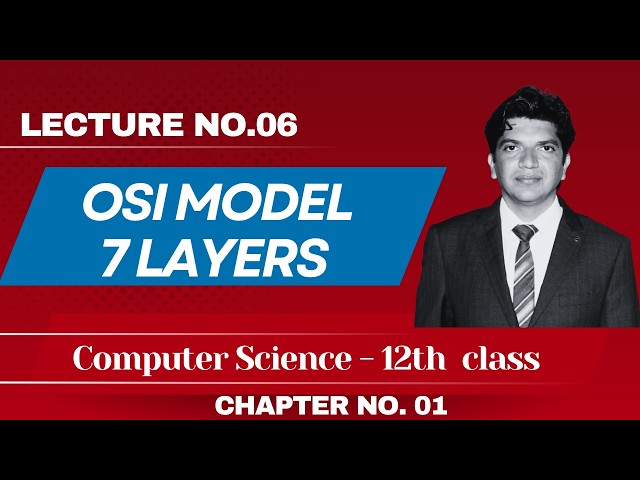 OSI MODEL – 7 LAYERS | 12th Class Computer Science Ch# 01 | Lec # 06