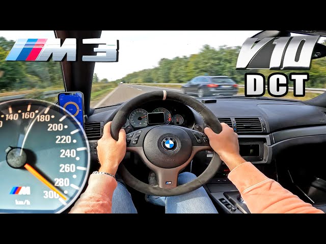 BMW M3 E46 V10 DCT is a BEAST on the GERMAN AUTOBAHN