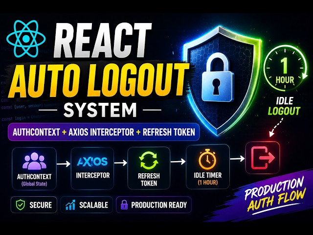 React Auto Logout System Explained | AuthContext + Axios Interceptor + Refresh Token