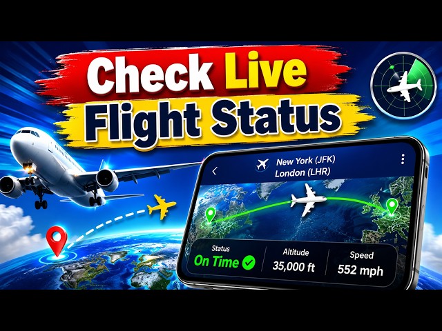 How to Check Live Flight Status ✈️ Real-Time Flight Tracking Guide