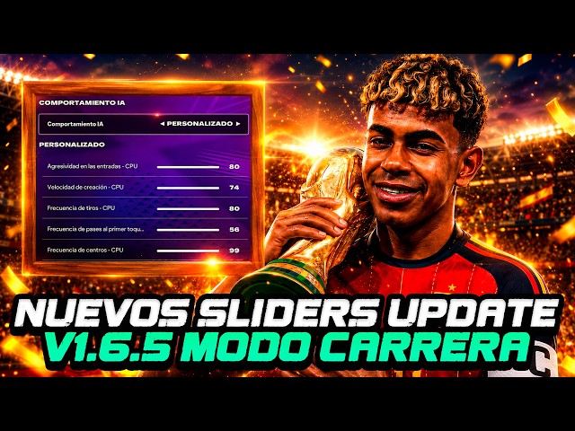 NEW UPDATED SLIDERS LATEST (UPDATE V1.6.5) EA FC 26 CAREER MODE