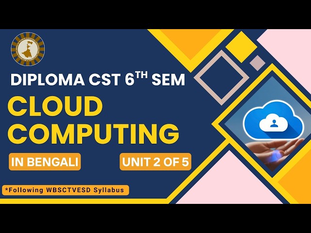 CLOUD COMPUTING | UNIT - 2 Cloud Delivery Model | WBSCTVESD | Diploma | CST 6th Sem