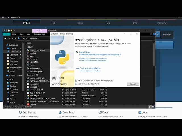 Python + Visual Studio Code installing and Simple Program #1 | Tamil | SlipTech Official