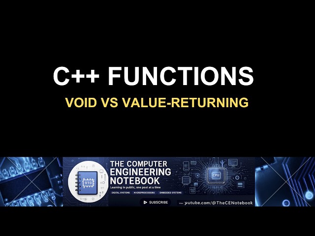 C++ Functions Tutorial for Beginners: Void vs Value-Returning Functions with Examples