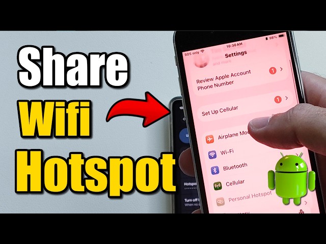 How To Share Internet From iPhone To Android with Hotspot - Fast Tutorial