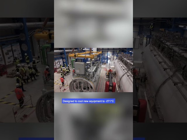 Lowering of cold boxes for HiLumi LHC #shorts