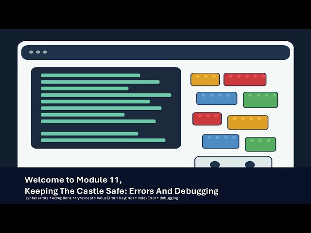 Module 11: Keeping The Castle Safe Errors And Debugging