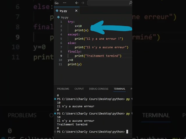 Do you know how to use FINALLY in TRY/EXCEPT in Python? #dev #coding #programming