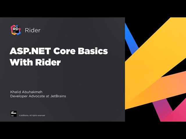 Basics of ASP.NET Core with Rider