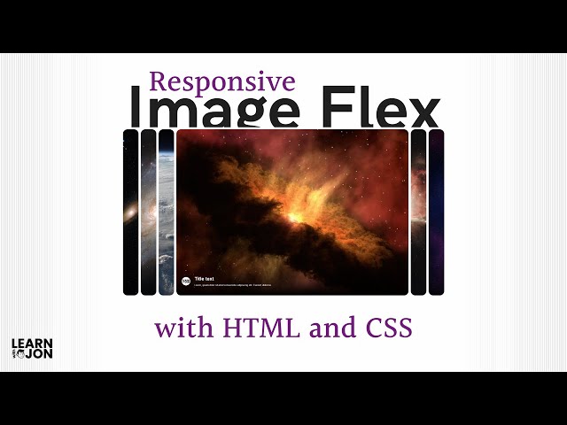 Easy, Responsive Image Flex with only HTML and CSS