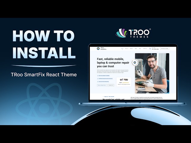 TRoo SmartFix React JS Theme Installation & Setup Tutorial | Complete Guide