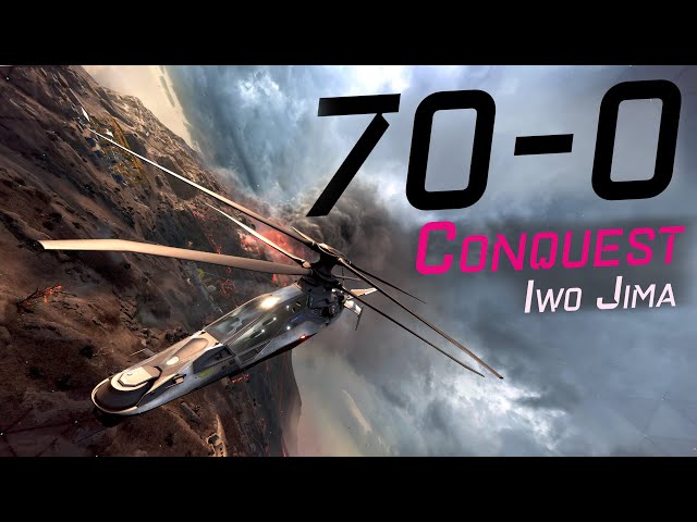 Stealth Heli Perfect Round on Conquest Iwo Jima | BF 2042 4K HDR