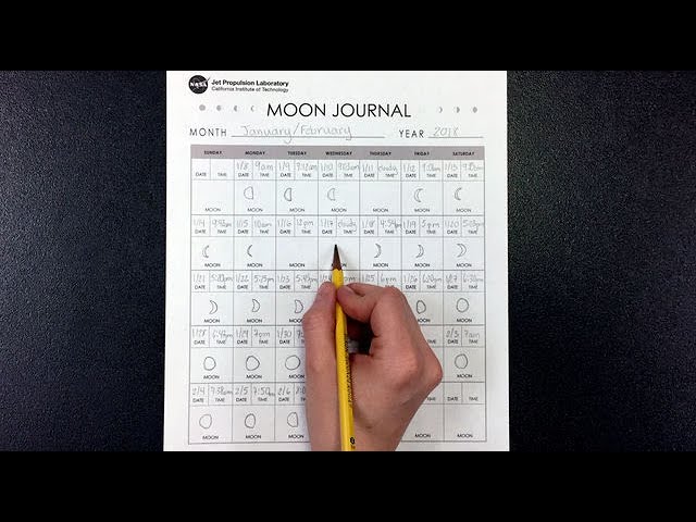 Learning Space: Make a Moon Journal
