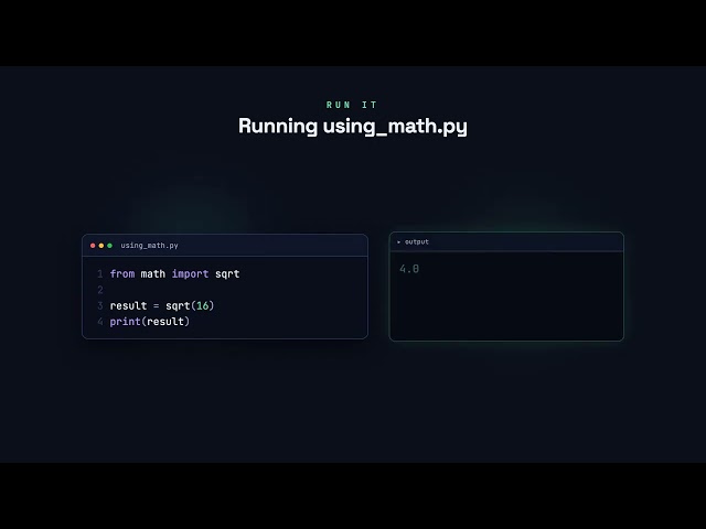from … import … - Python for Beginners