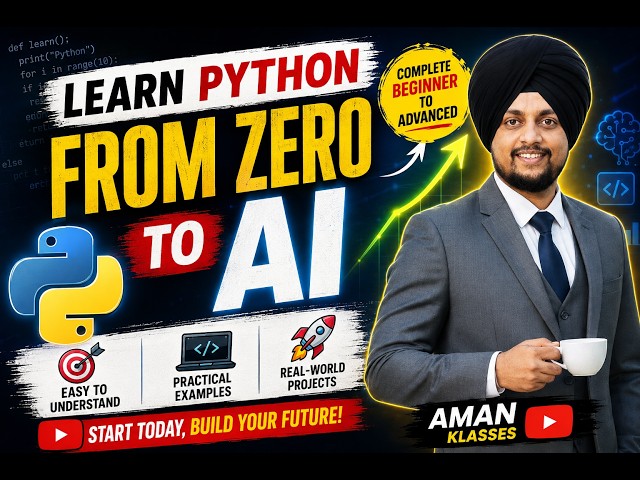 Want to Learn Python from Scratch and Build Your Career in AI with amanklasses