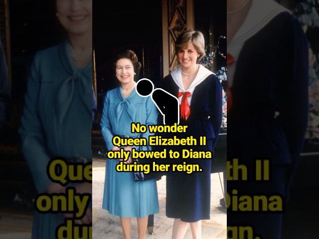 No wonder Queen Elizabeth II only bowed to Diana during her reign.   #celebrity #ElizabethII