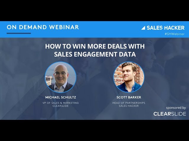 How to Win More Deals with Sales Engagement Data