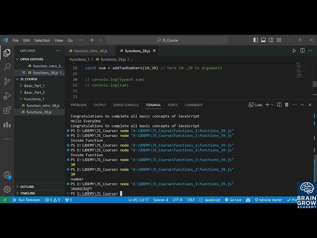 #4 #Intermidiate #What #is #Functions #in #JavaScript