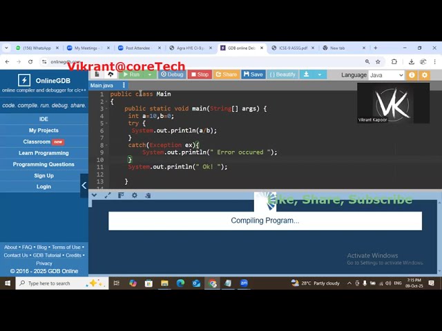 Exception Handling in Java Part 1