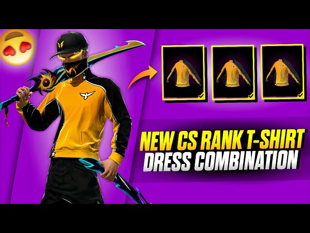 TOP 20 BEST DRESS COMBINATION WITH CS-RANKED S38 HEROIC T-SHIRT ! FF NEW HEROIC T-SHIRT COMBINATION
