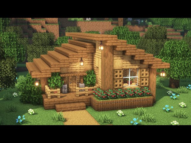 [Minecraft] How to Build a Survival Starter House / Tutorial