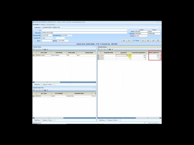 Mill Process Flow in Production