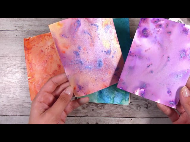 Batch Making Cards With Shimmer Powders! Turning Backgrounds Into Cards!