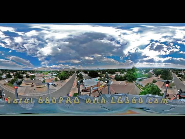 Testing LG 360 cam on Tarot 680 pro drone. VR 360
