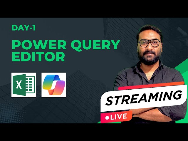 Day-1 LIVE | Power Query Editor in Excel 🔥 | Data Cleaning Automation | Hindi