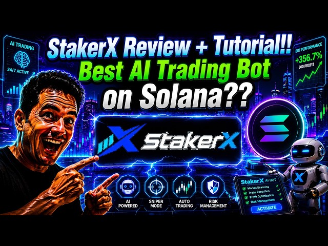 New StakerX AI Trading Bot on Solana Review and Tutorial How To Use!! #stakerx
