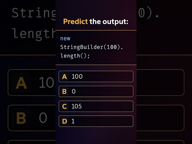 What does StringBuilder length return?