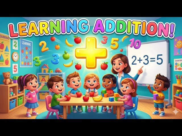 Basic Addition for Kids | Easy Math for Beginners | Learn to Add ➕🎉