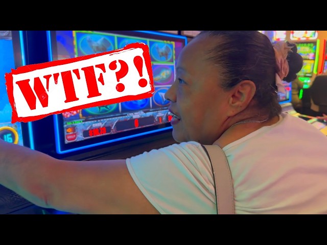 SOME LADY TRIES TO STEAL MY SLOT MACHINE BONUS WIN!