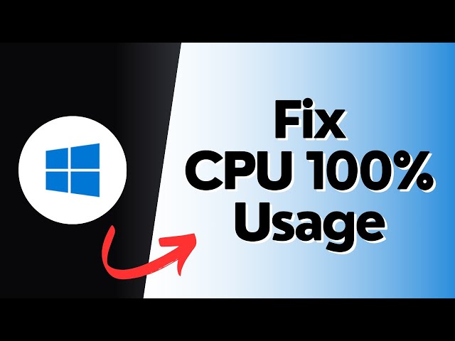 How to Fix CPU Usage at 100% Using This One Setting?