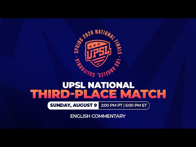 ENG | UPSL National Third-Place Match | 08.09.2026