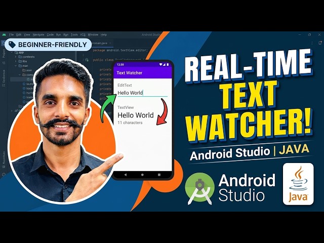 How to Create a TextWatcher Android App in Android Studio | Java