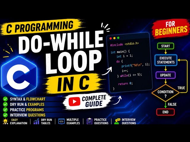 Lec 39 do while loop