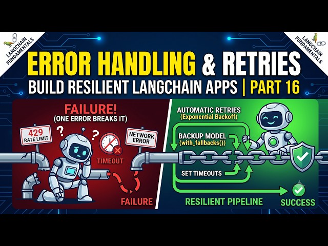 Error Handling & Retries Explained in 2 Minutes | LangChain