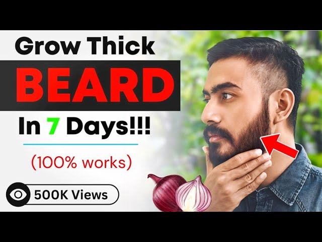 7 Days Beard Growth Challenge!! Secret Formula🤫 (100% Effective)