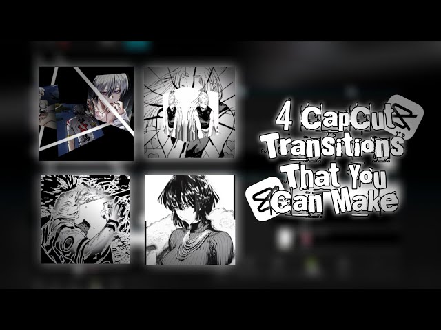 4 CAPCUT TRANSITION IDEAS FOR YOU!!