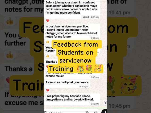servicenow online training feedback #skfacts #servicenow