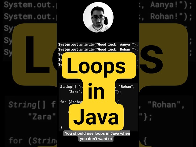 Loops in Java: What & How? In 60 Seconds