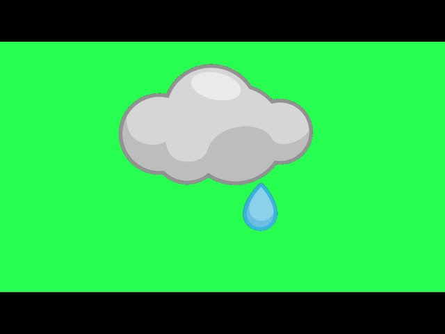 Animated Rain Cloud Weather Green Screen | Monsoon CG | Sky Fx