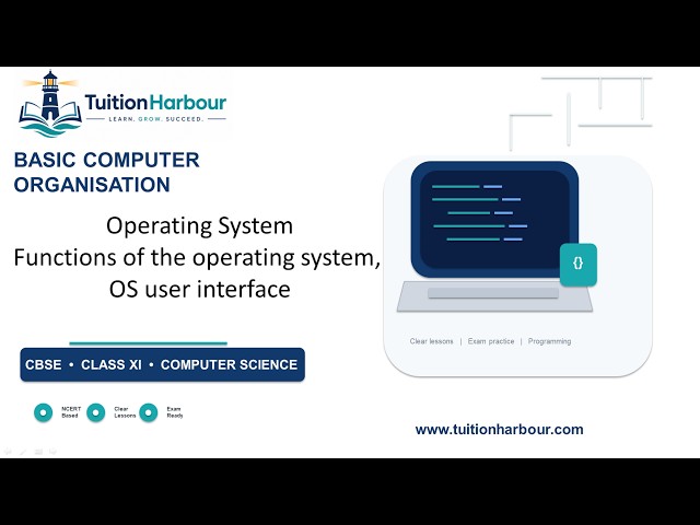 Operating System functions of the OS, OS user interface  | CBSE Class 11 Computer Science | Unit 1