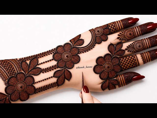 Simple & unique mehndi design for back hand| letest mehndi design|mehandi ka design |mehendi।mehnadi