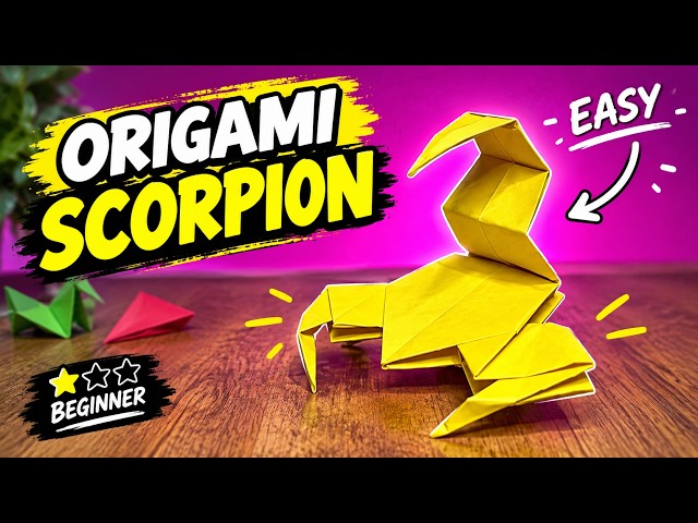 How to Make Origami Scorpion! 🦂 | Easy Paper Craft Tutorial