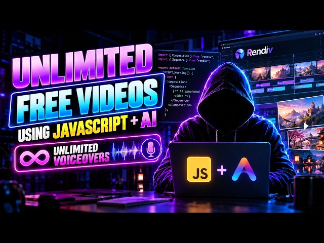 I Found a Way to Create Unlimited Free Videos with JavaScript & AI 🤯